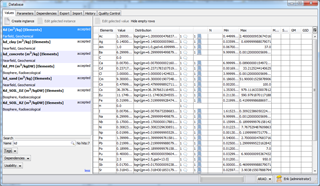 Parameter Database Screenshot